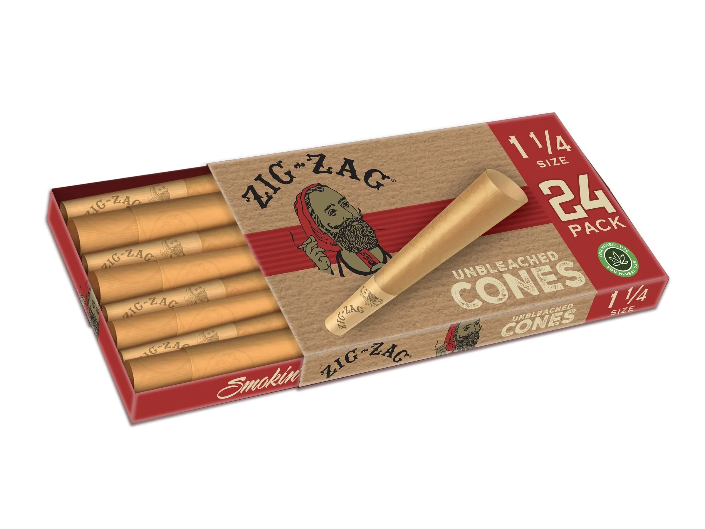 24 Ct Unbleached Pre Rolled Cones 1 1/4 - Image 3