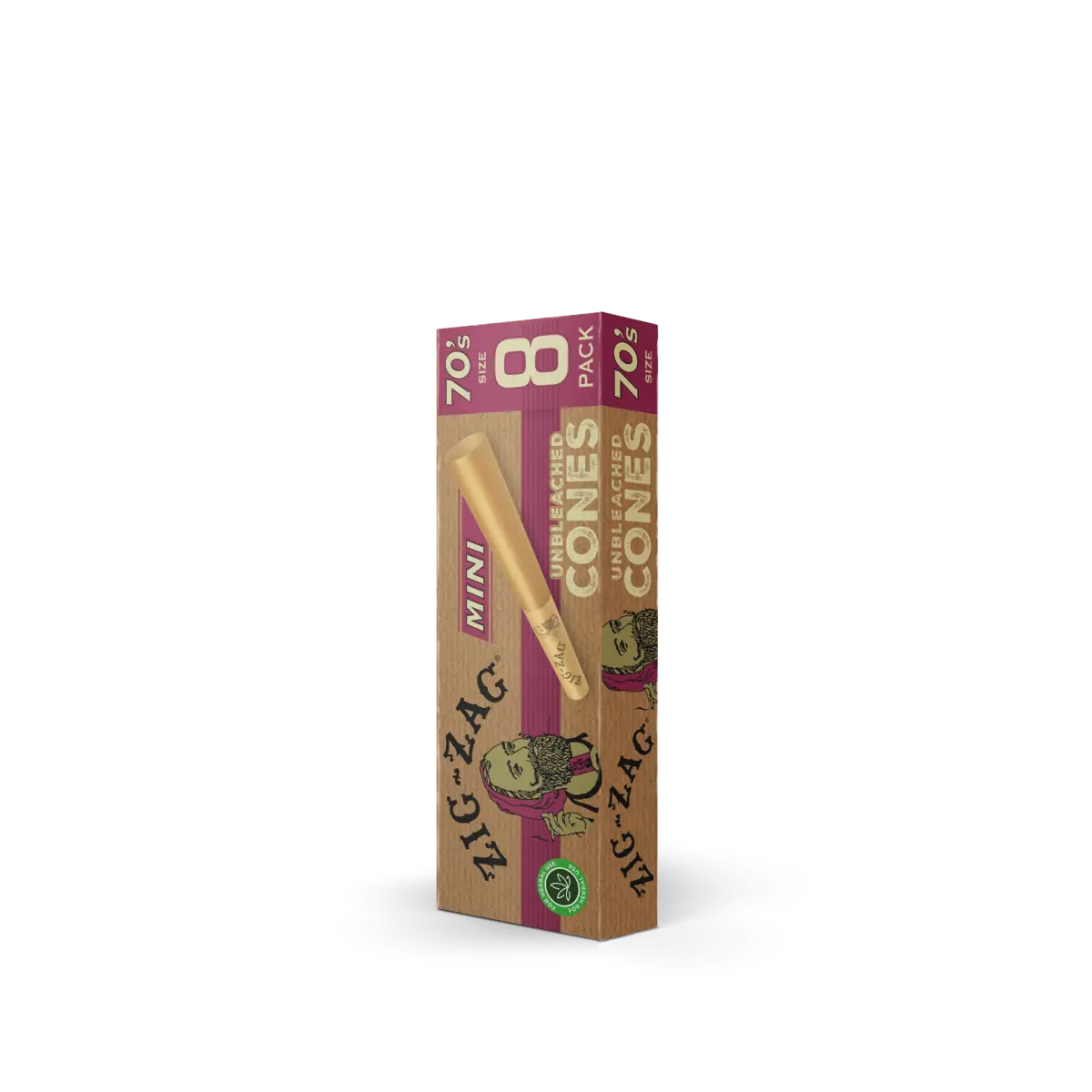 Unbleached Pre Rolled Cones 70mm Minis - 8 Ct - Image 2