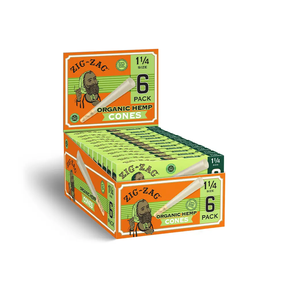 Organic Hemp Pre Rolled Cones 1 1/4 - Image 2