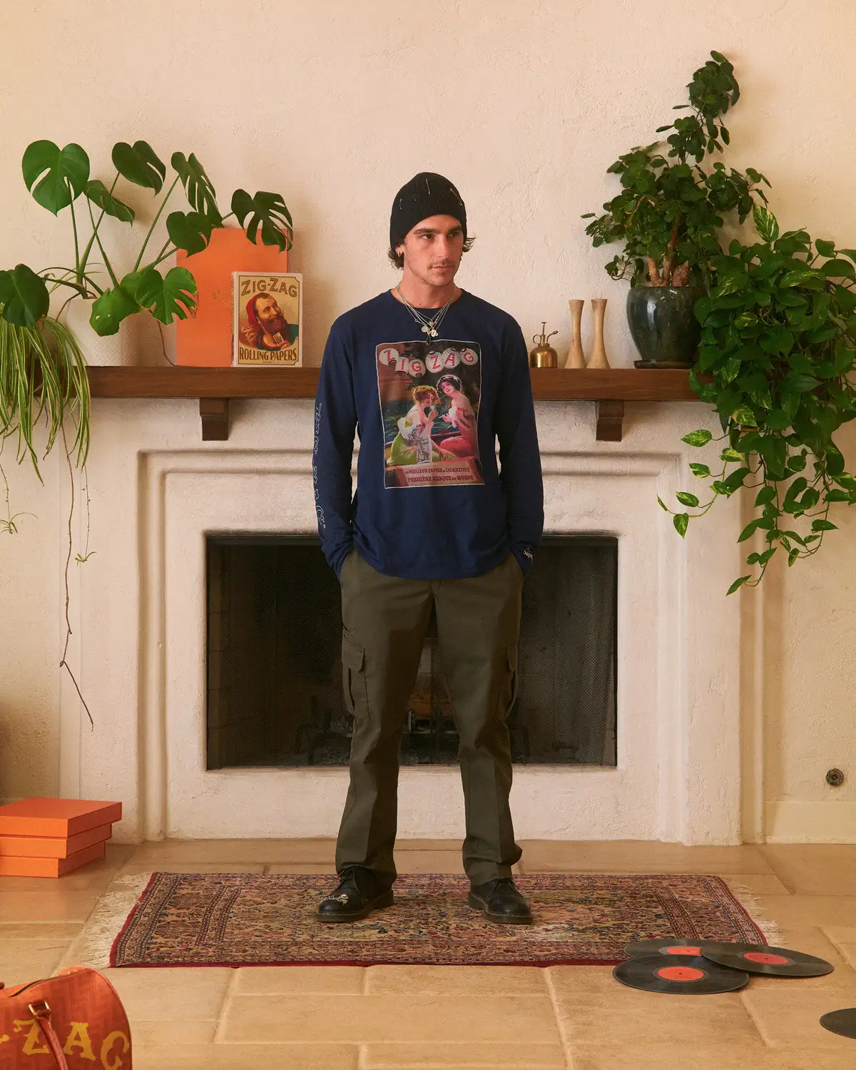 ZIG-ZAG LANTERN LONG SLEEVE - NAVY BLUE - Image 3