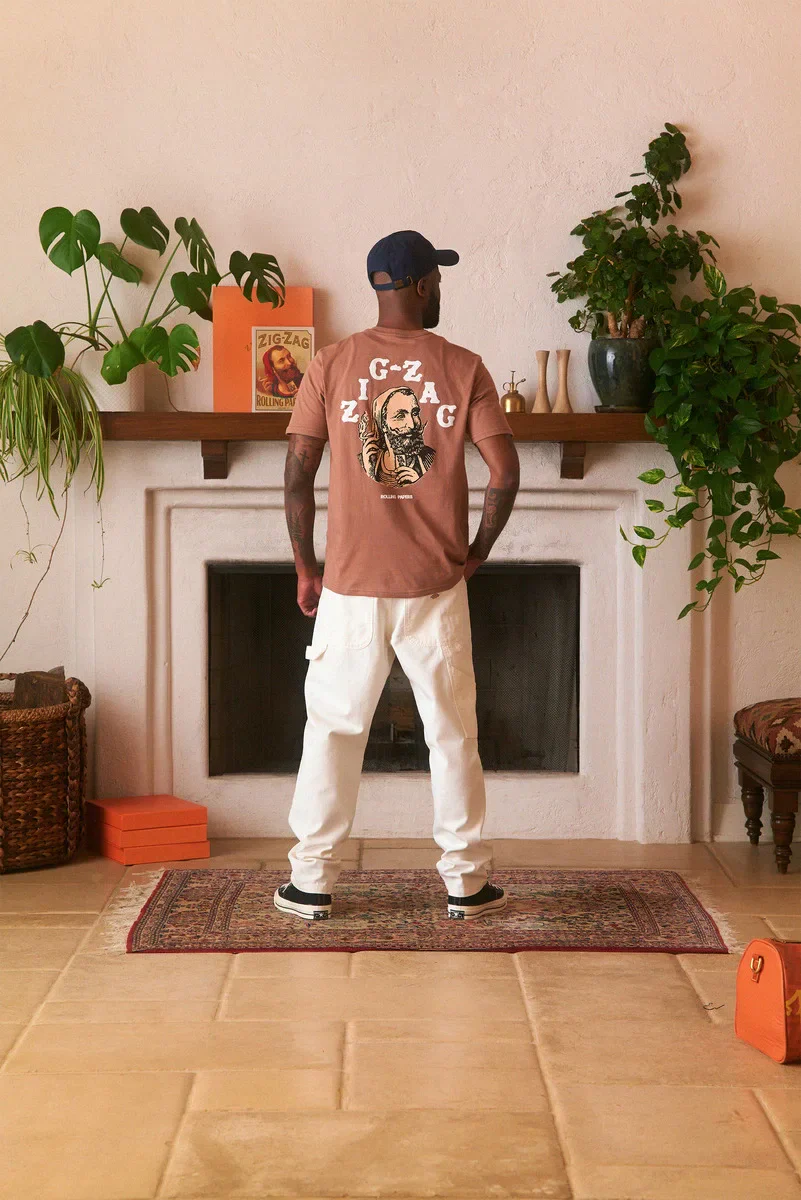 ZIG-ZAG VINTAGE VERTEX T-SHIRT - MOCHA - Image 3