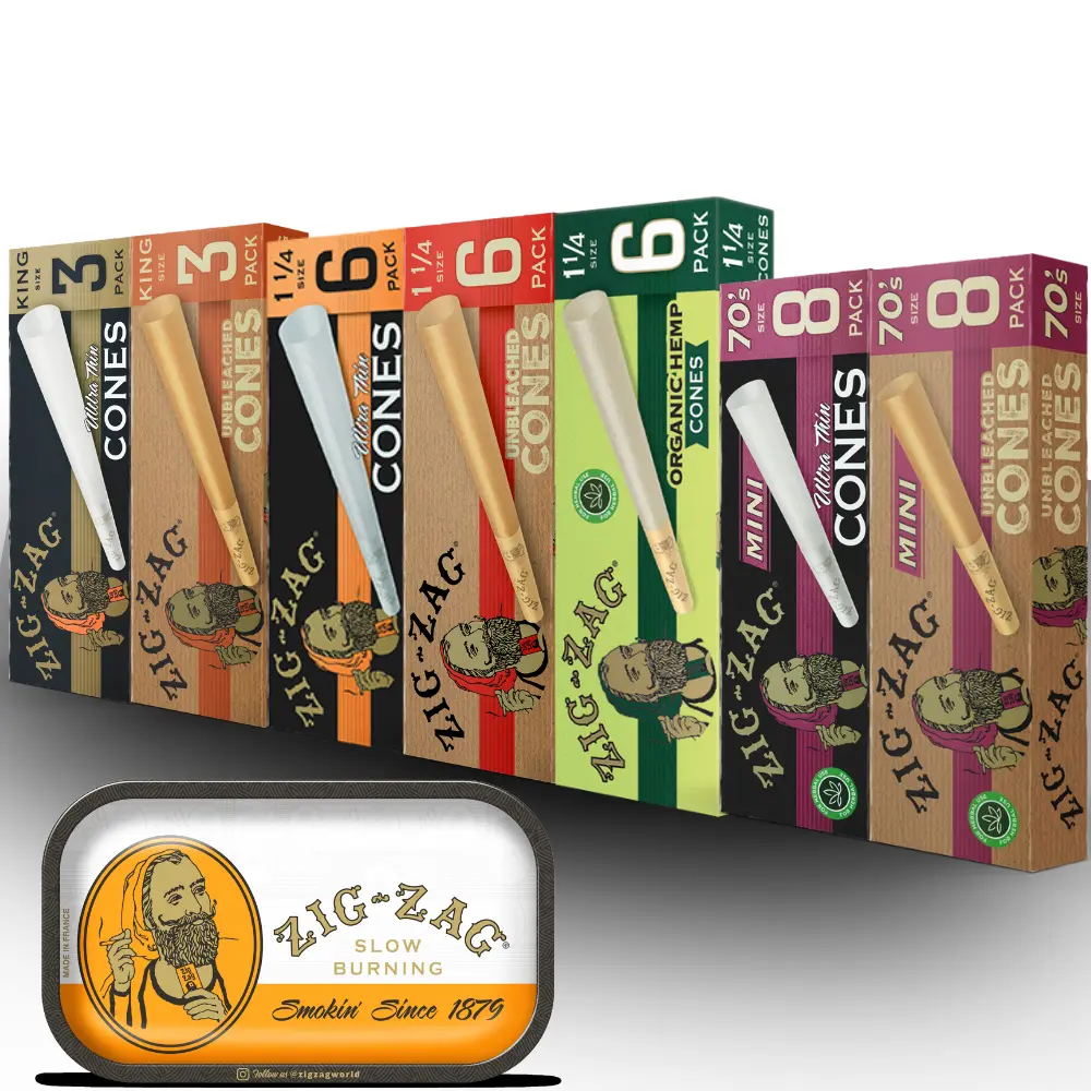 Zig Zag X Leafly Cones Bundle